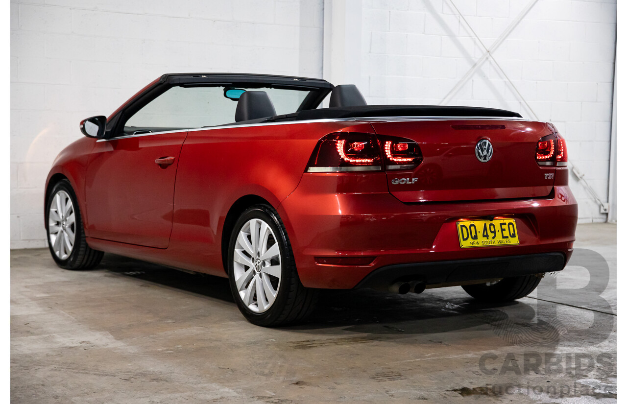 1/2013 Volkswagen Golf 118 TSI 1C MY13 2d Cabriolet Sunset Red Metallic Twincharged 1.4L