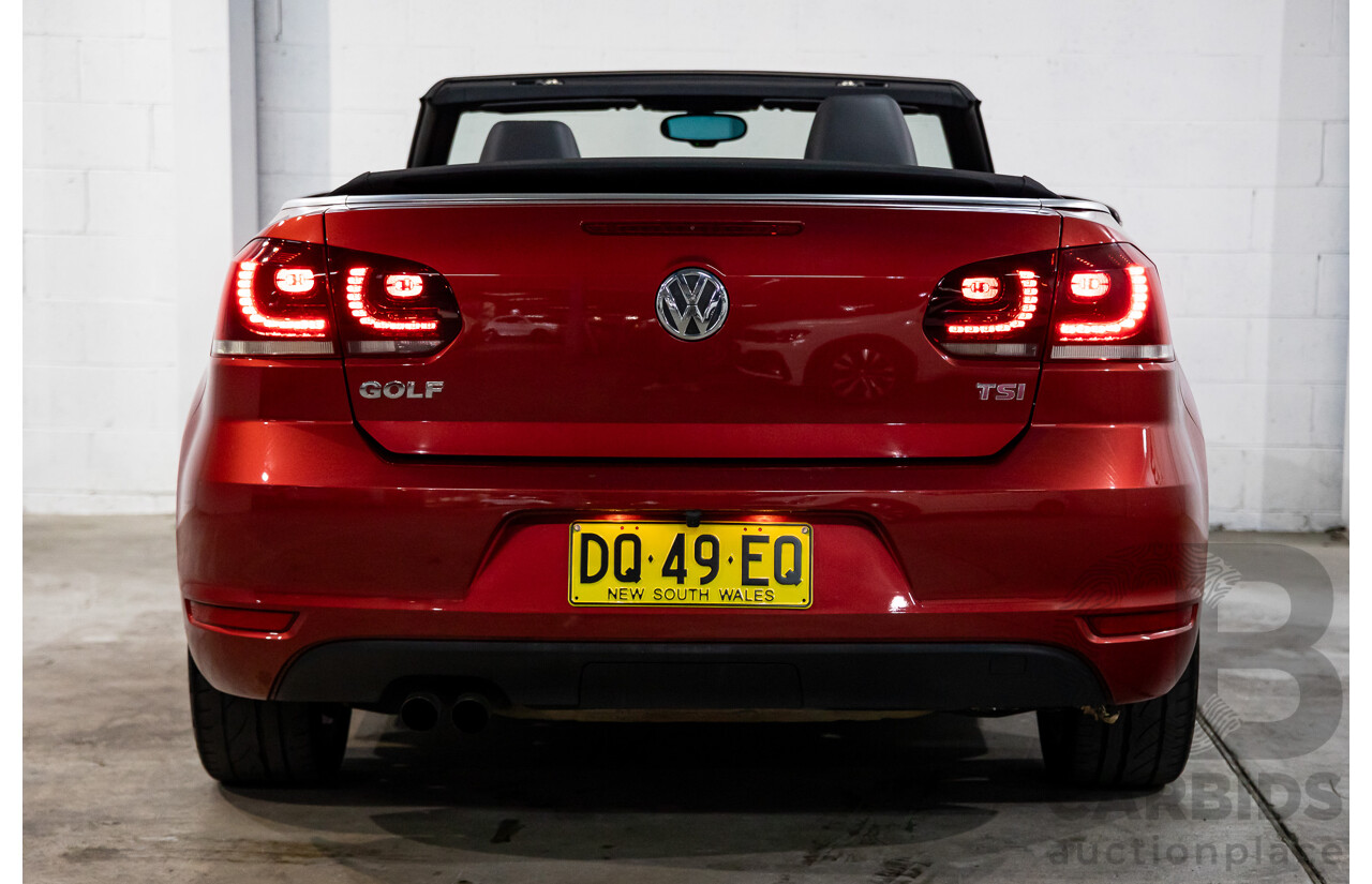 1/2013 Volkswagen Golf 118 TSI 1C MY13 2d Cabriolet Sunset Red Metallic Twincharged 1.4L