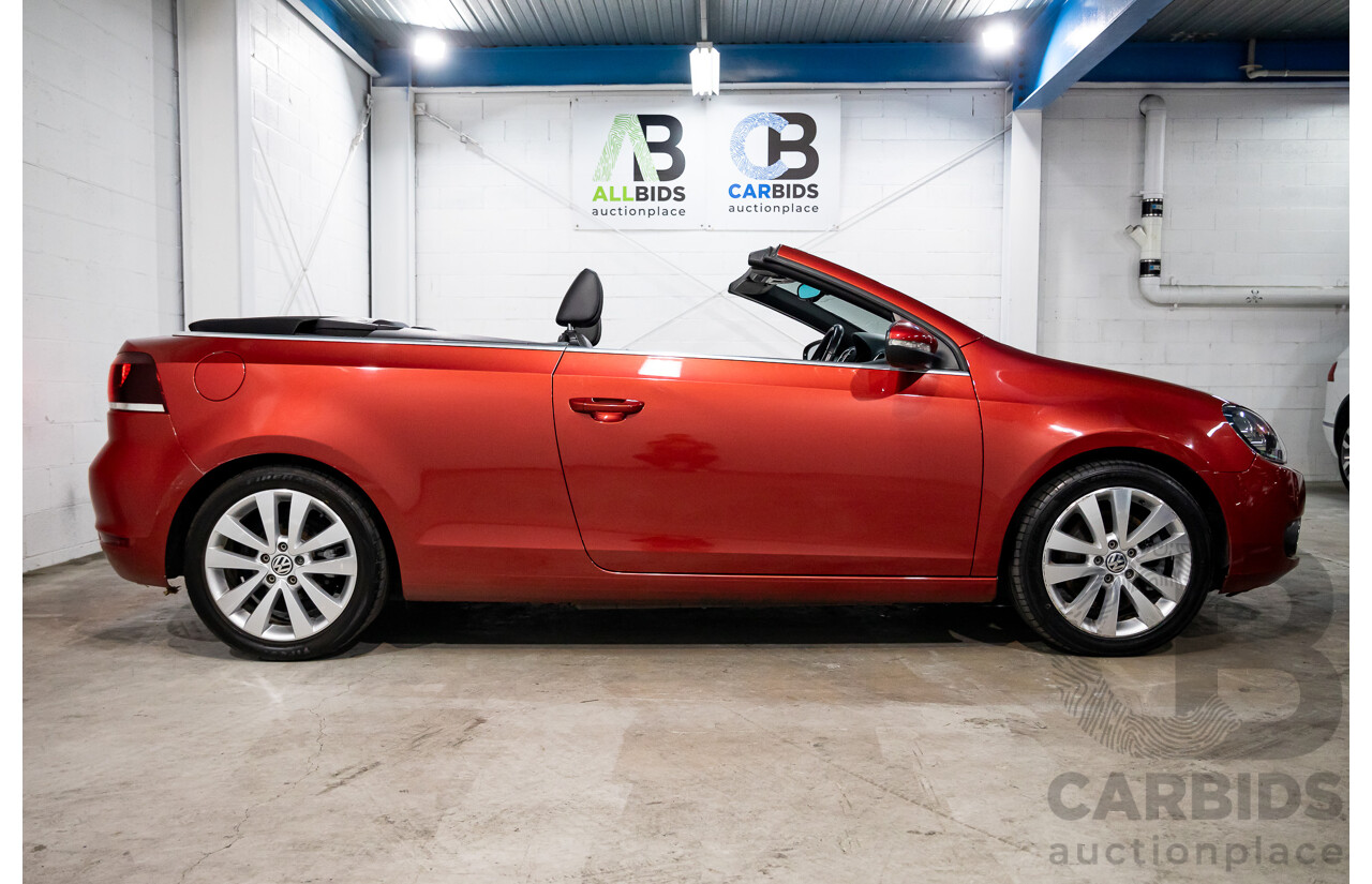 1/2013 Volkswagen Golf 118 TSI 1C MY13 2d Cabriolet Sunset Red Metallic Twincharged 1.4L
