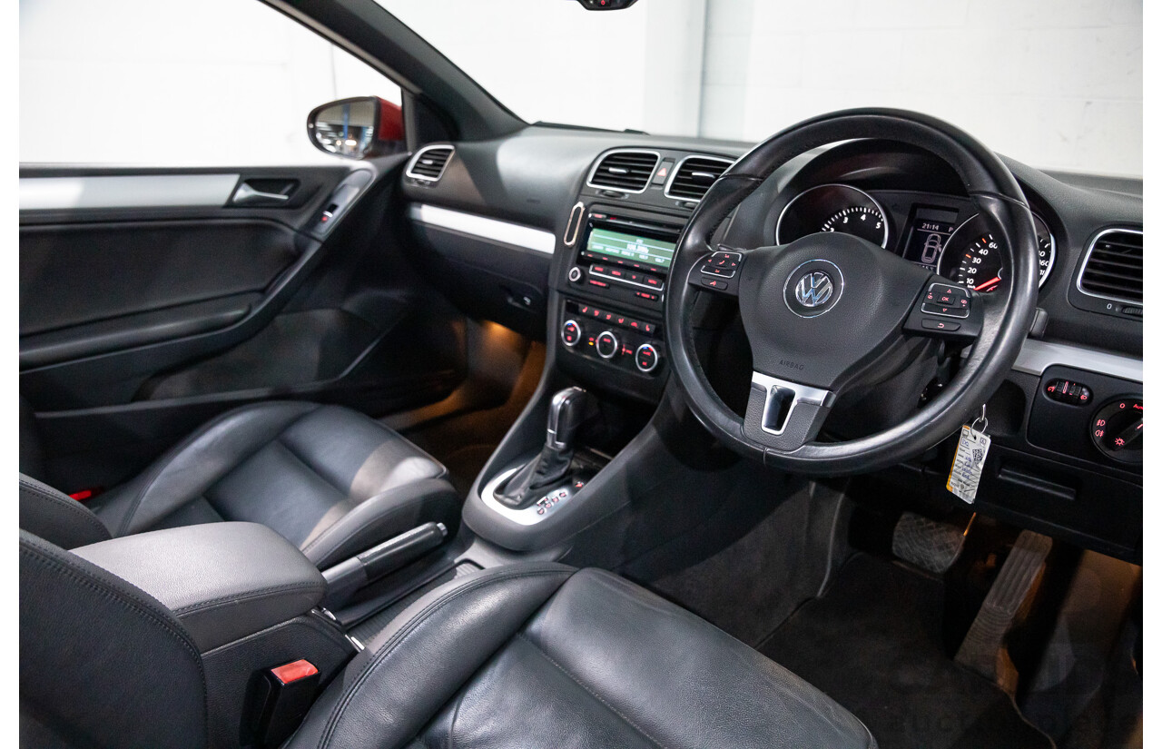1/2013 Volkswagen Golf 118 TSI 1C MY13 2d Cabriolet Sunset Red Metallic Twincharged 1.4L