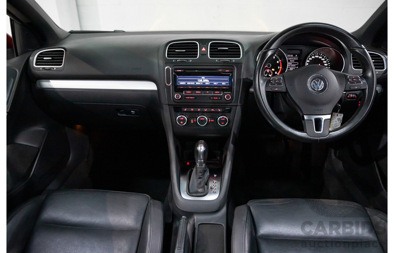 1/2013 Volkswagen Golf 118 TSI 1C MY13 2d Cabriolet Sunset Red Metallic Twincharged 1.4L