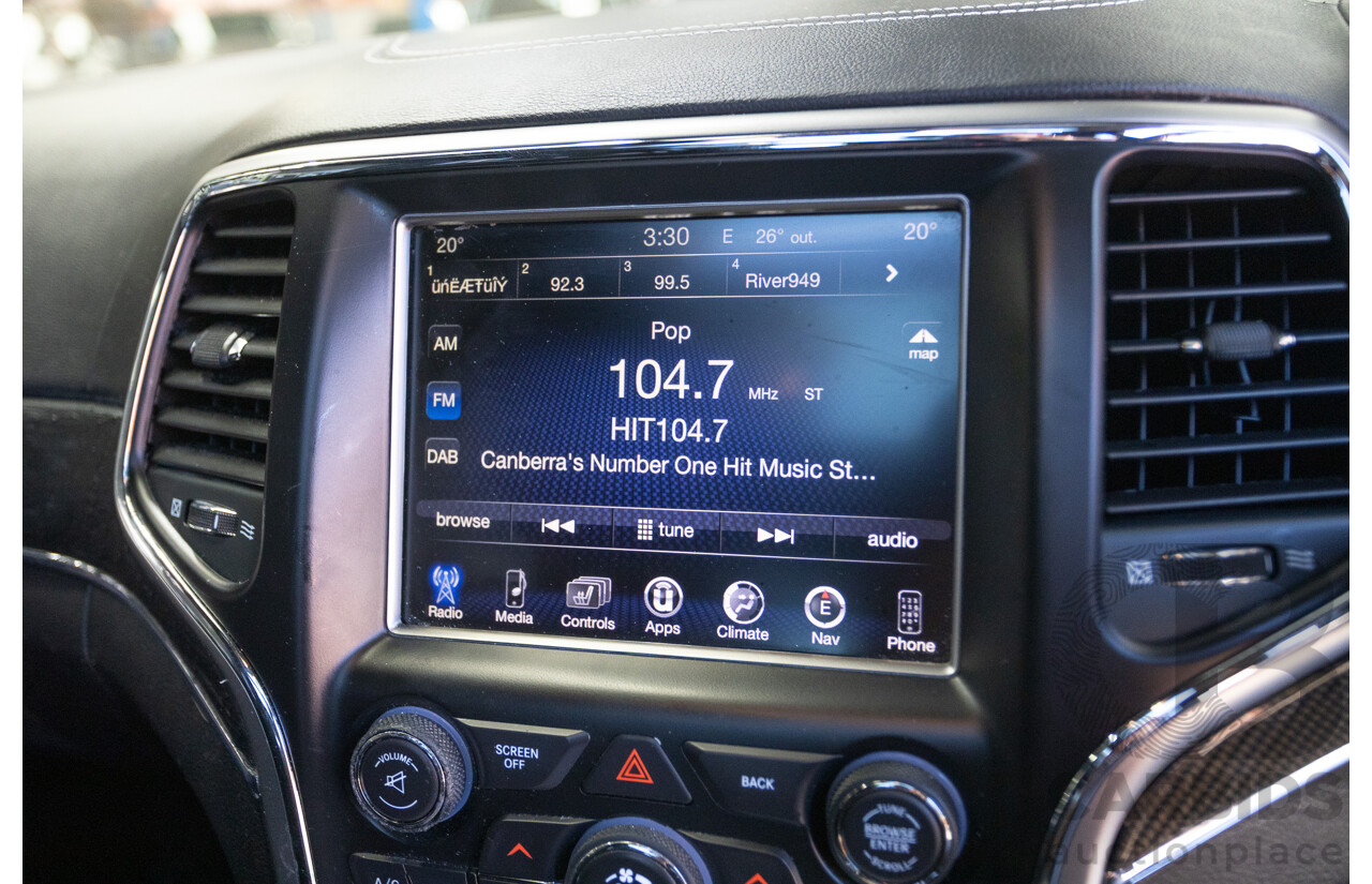 2/2017 Jeep Grand Cherokee SRT (4x4) WK MY17 4D Wagon Mineral Grey Metallic V8 6.4L