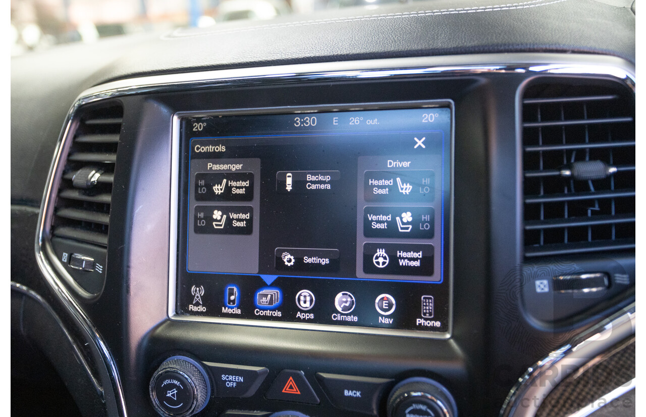 2/2017 Jeep Grand Cherokee SRT (4x4) WK MY17 4D Wagon Mineral Grey Metallic V8 6.4L