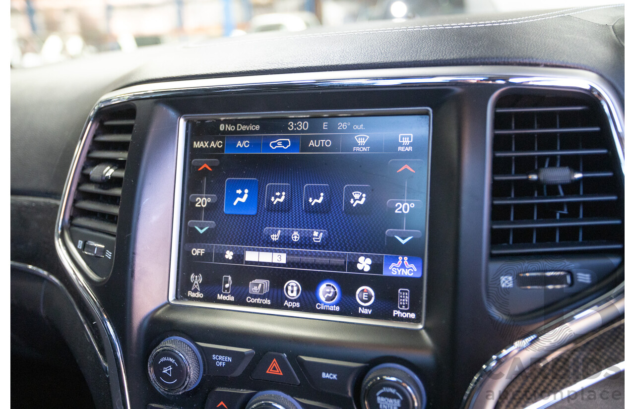 2/2017 Jeep Grand Cherokee SRT (4x4) WK MY17 4D Wagon Mineral Grey Metallic V8 6.4L