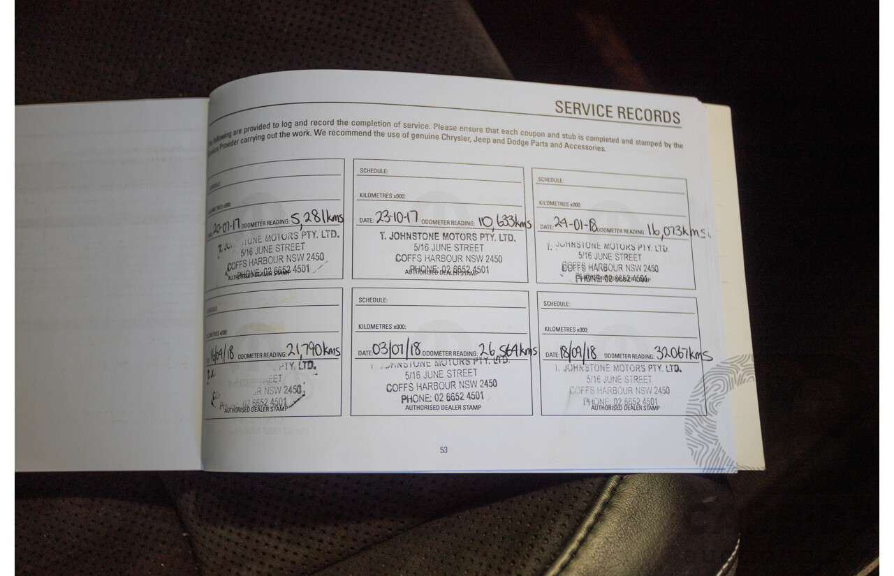 2/2017 Jeep Grand Cherokee SRT (4x4) WK MY17 4D Wagon Mineral Grey Metallic V8 6.4L