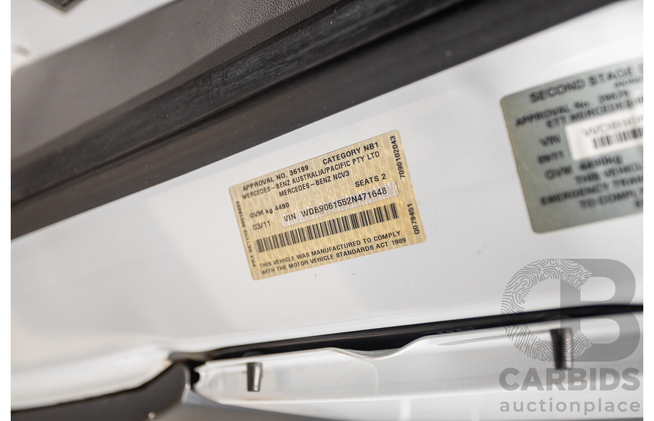 3/2011 Mercedes-Benz Sprinter Light Truck MY11 Turbo Arctic White Turbo Diesel 3.0L
