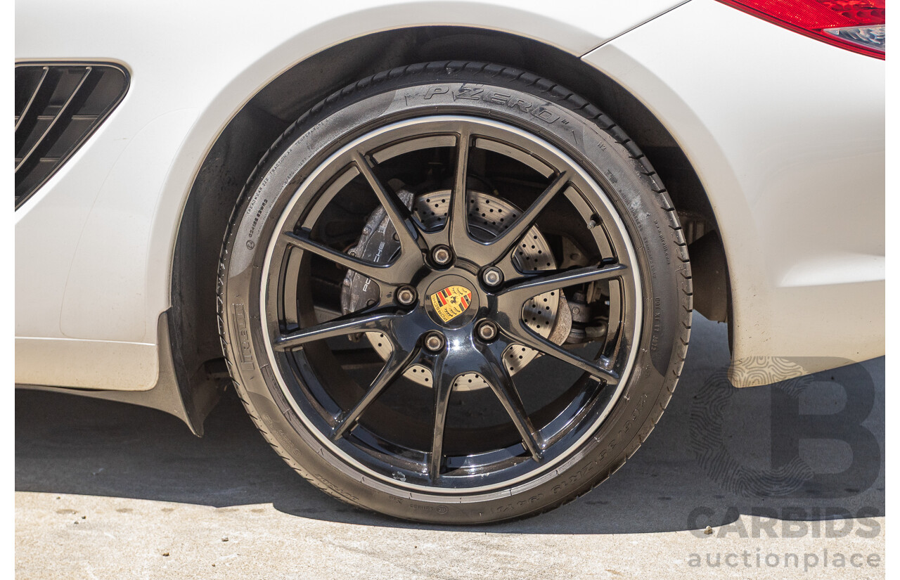 7/2011 Porsche Cayman 987 MY11 2D Coupe Carrara White 2.9L