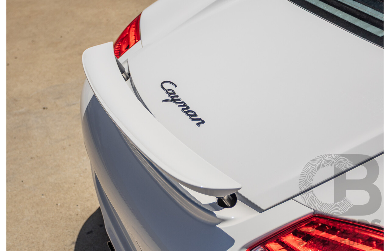 7/2011 Porsche Cayman 987 MY11 2D Coupe Carrara White 2.9L