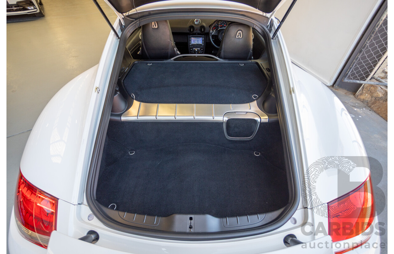 7/2011 Porsche Cayman 987 MY11 2D Coupe Carrara White 2.9L