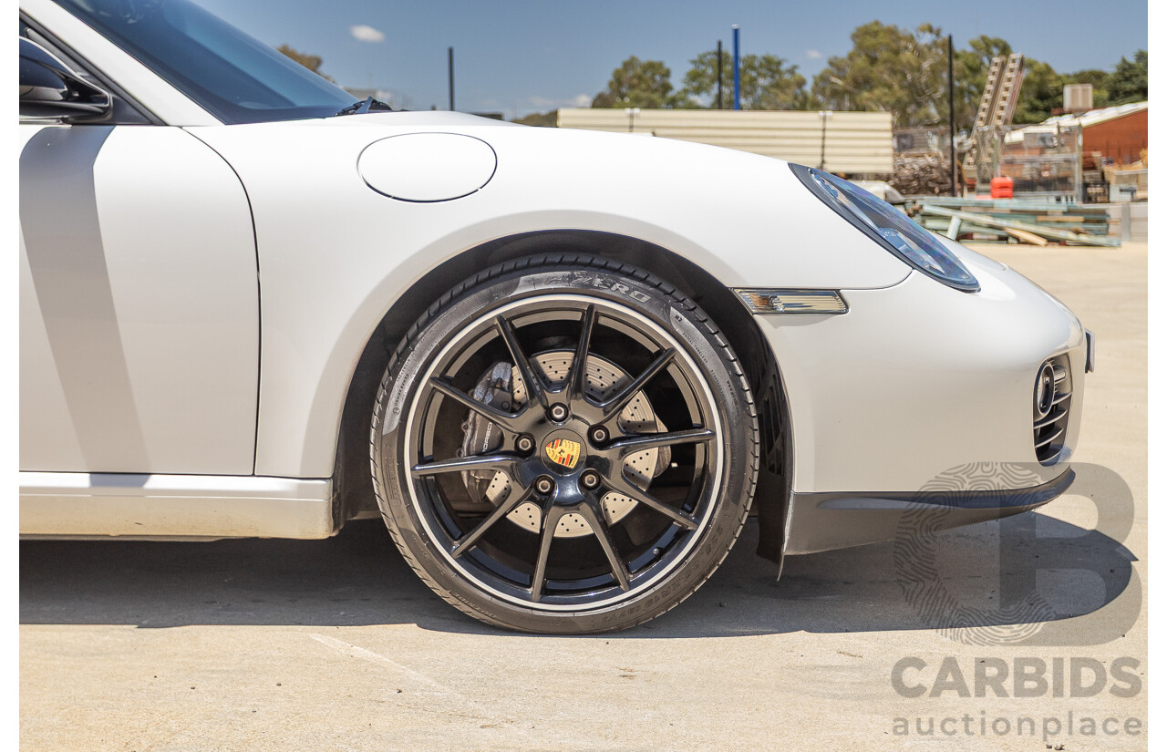 7/2011 Porsche Cayman 987 MY11 2D Coupe Carrara White 2.9L
