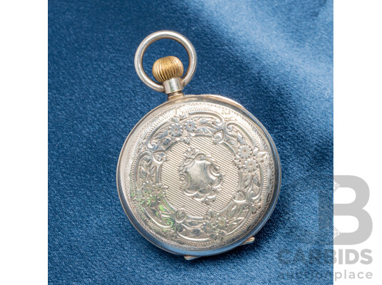 Stunning Antique Sterling Silver Pocket Watch - The Crown Jewellery Co - Sydney