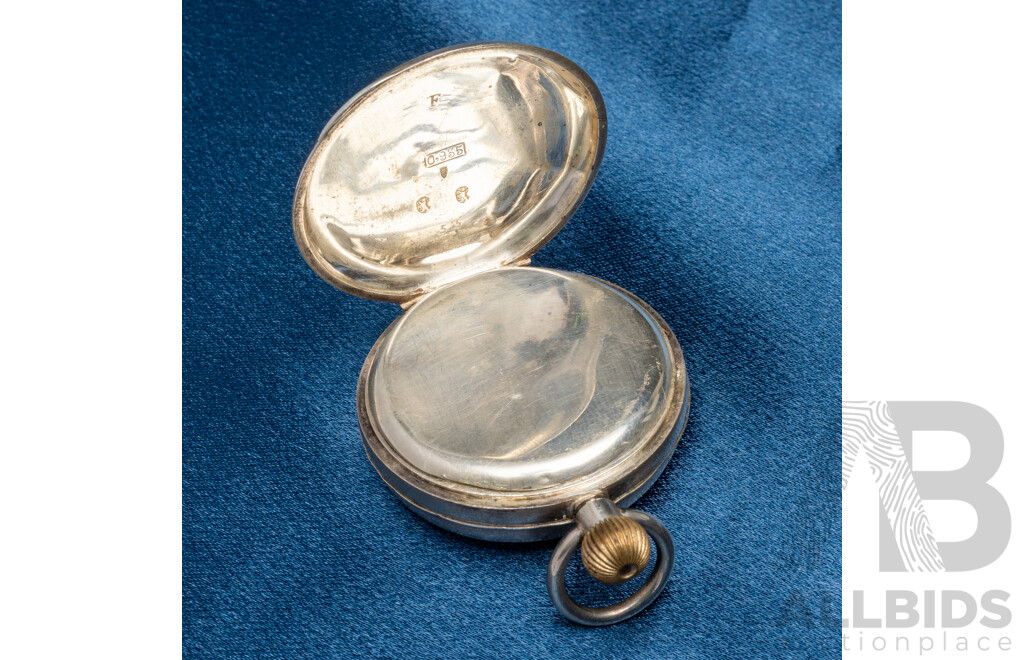 Stunning Antique Sterling Silver Pocket Watch - The Crown Jewellery Co - Sydney