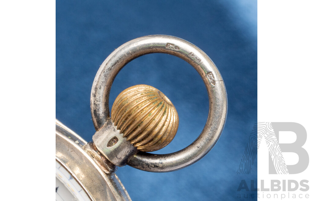 Stunning Antique Sterling Silver Pocket Watch - The Crown Jewellery Co - Sydney