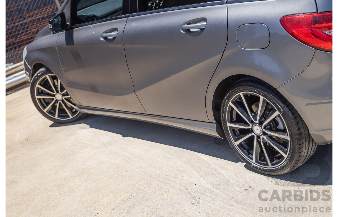 4/2014 Mercedes-Benz B250 246 MY14 5D Hatchback Mountain Grey Metallic Turbo 2.0L