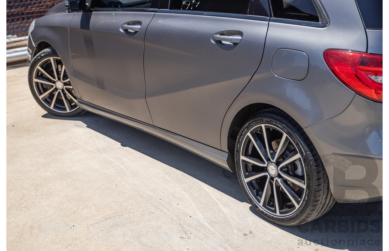 4/2014 Mercedes-Benz B250 246 MY14 5D Hatchback Mountain Grey Metallic Turbo 2.0L