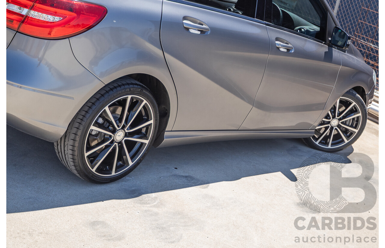 4/2014 Mercedes-Benz B250 246 MY14 5D Hatchback Mountain Grey Metallic Turbo 2.0L
