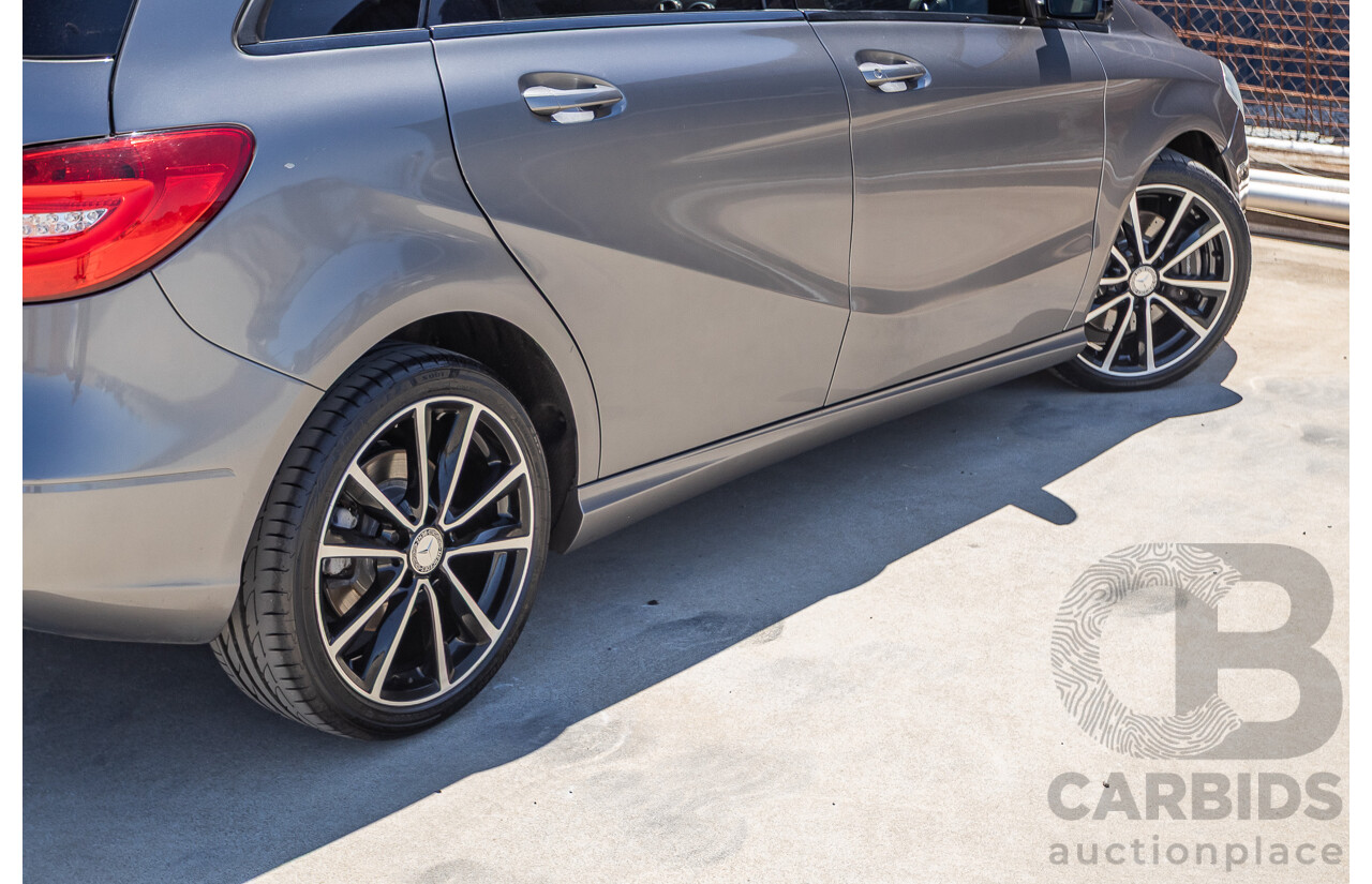 4/2014 Mercedes-Benz B250 246 MY14 5D Hatchback Mountain Grey Metallic Turbo 2.0L
