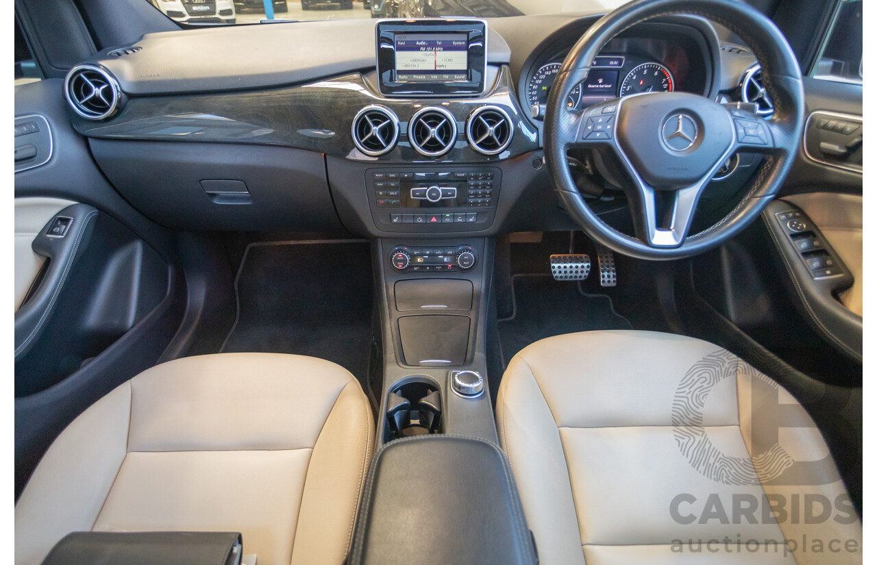 4/2014 Mercedes-Benz B250 246 MY14 5D Hatchback Mountain Grey Metallic Turbo 2.0L