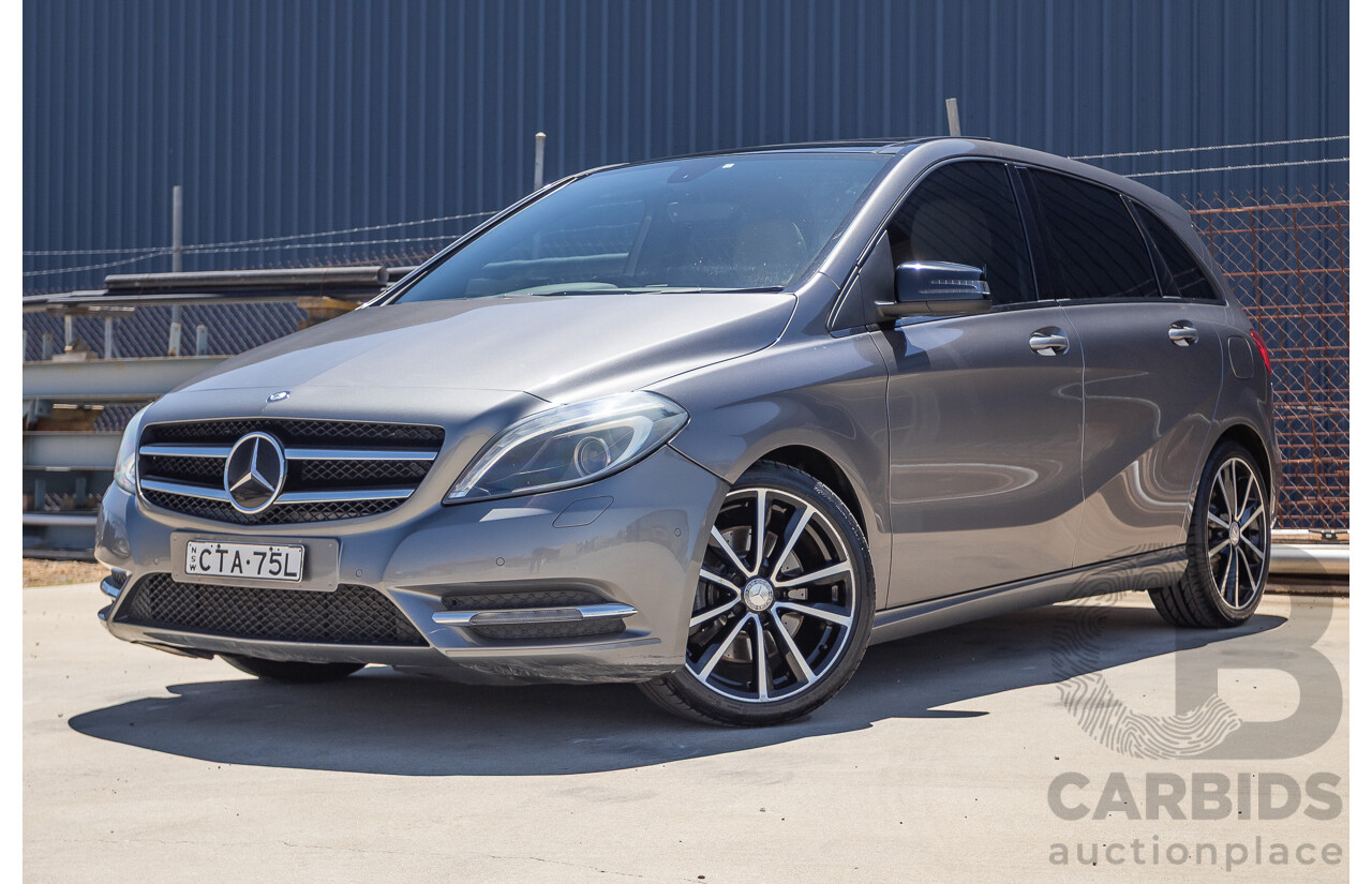 4/2014 Mercedes-Benz B250 246 MY14 5D Hatchback Mountain Grey Metallic Turbo 2.0L