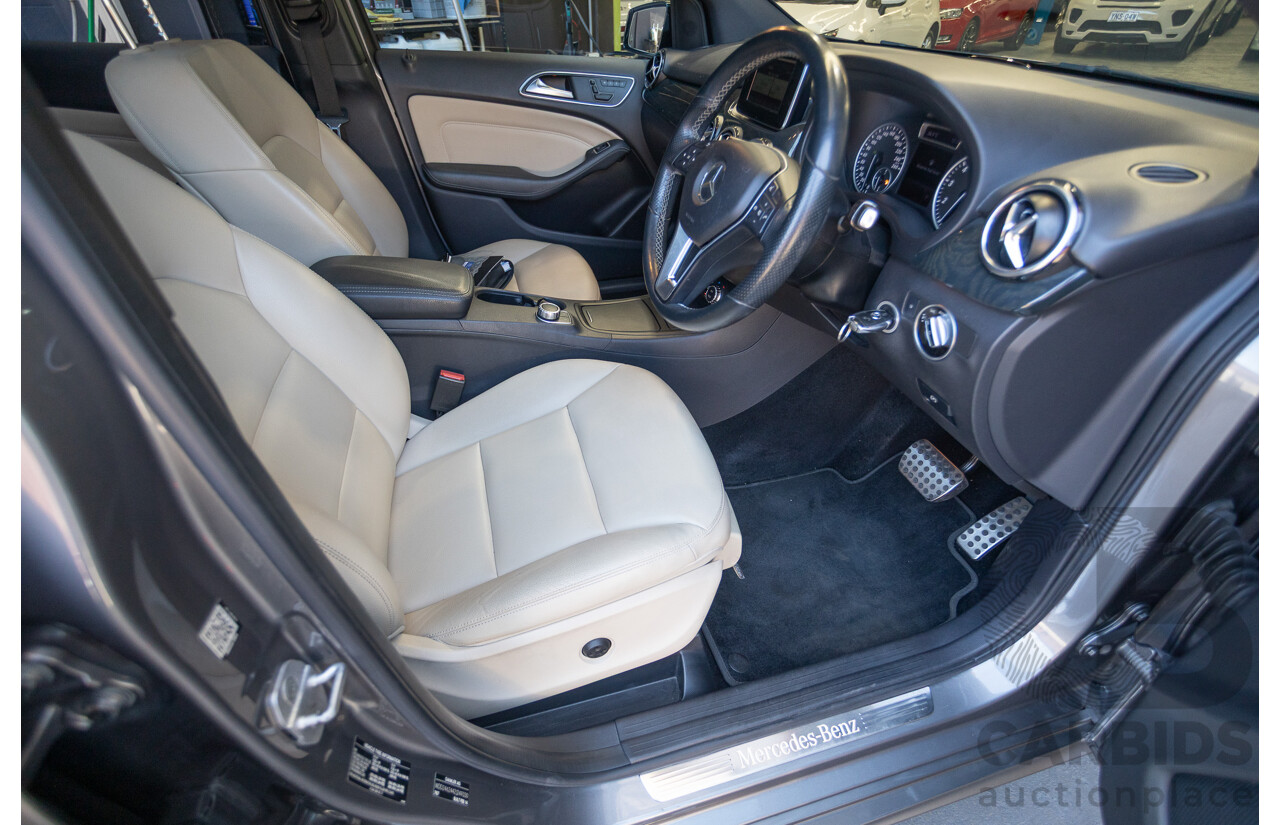 4/2014 Mercedes-Benz B250 246 MY14 5D Hatchback Mountain Grey Metallic Turbo 2.0L