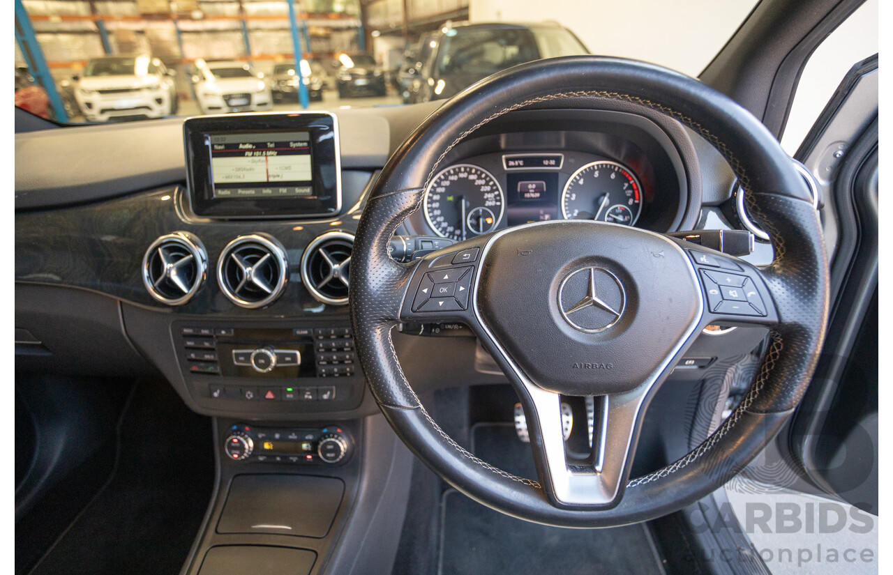 4/2014 Mercedes-Benz B250 246 MY14 5D Hatchback Mountain Grey Metallic Turbo 2.0L