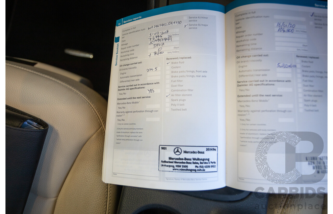 4/2014 Mercedes-Benz B250 246 MY14 5D Hatchback Mountain Grey Metallic Turbo 2.0L