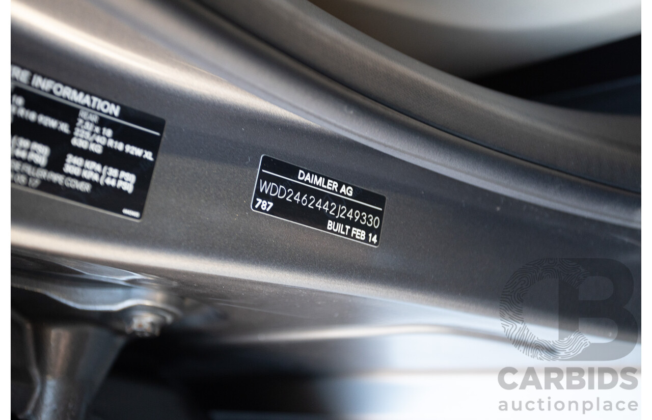 4/2014 Mercedes-Benz B250 246 MY14 5D Hatchback Mountain Grey Metallic Turbo 2.0L