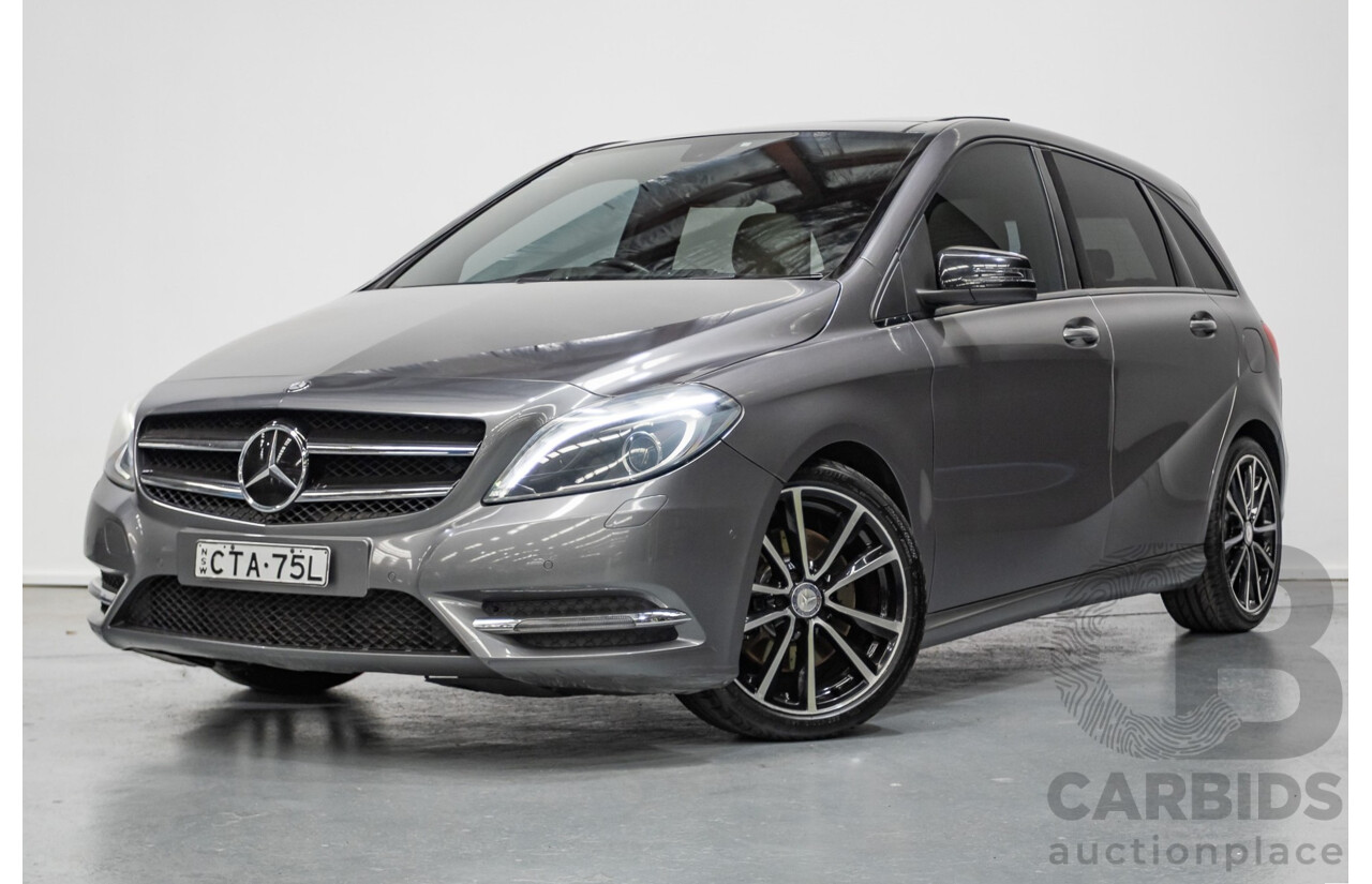 4/2014 Mercedes-Benz B250 246 MY14 5D Hatchback Mountain Grey Metallic Turbo 2.0L