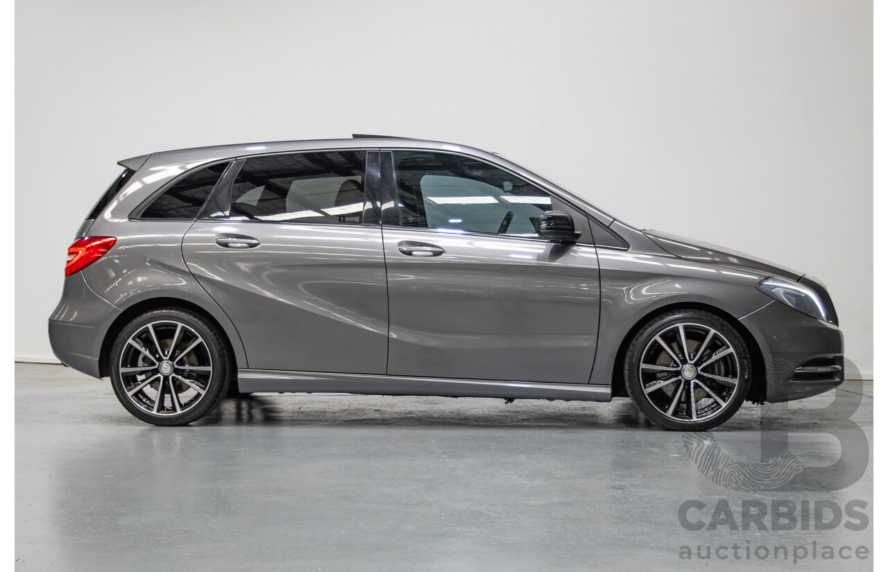4/2014 Mercedes-Benz B250 246 MY14 5D Hatchback Mountain Grey Metallic Turbo 2.0L