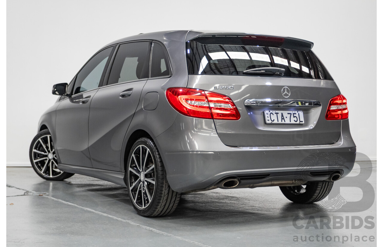 4/2014 Mercedes-Benz B250 246 MY14 5D Hatchback Mountain Grey Metallic Turbo 2.0L