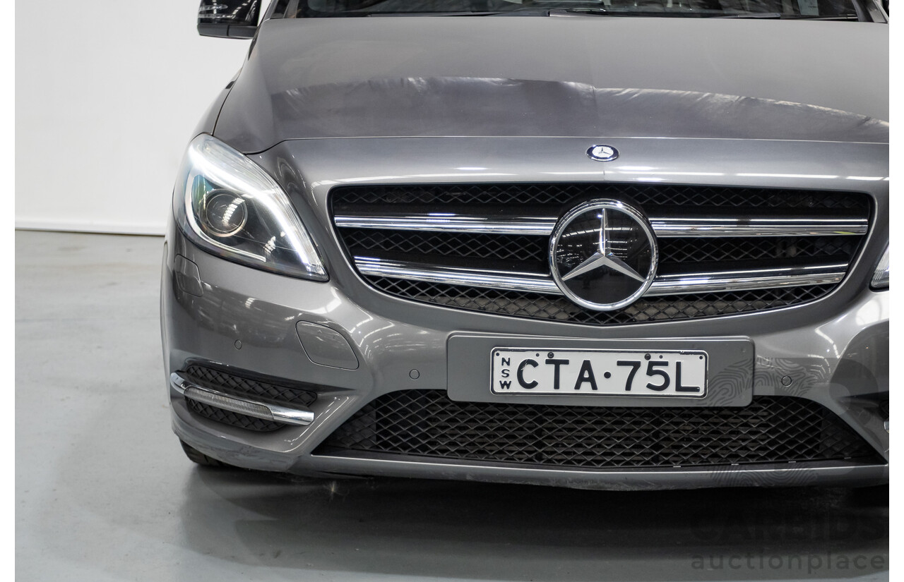 4/2014 Mercedes-Benz B250 246 MY14 5D Hatchback Mountain Grey Metallic Turbo 2.0L