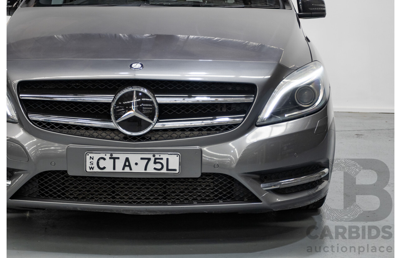 4/2014 Mercedes-Benz B250 246 MY14 5D Hatchback Mountain Grey Metallic Turbo 2.0L
