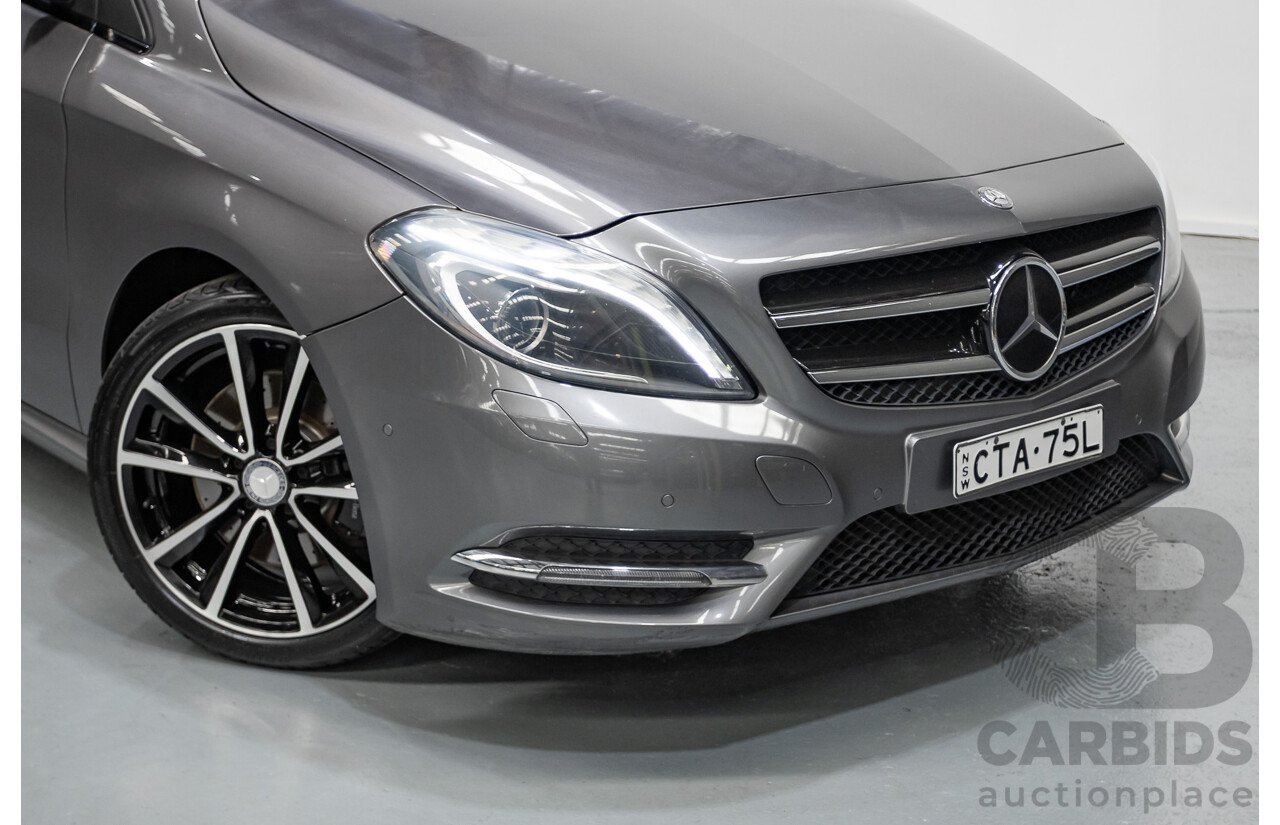 4/2014 Mercedes-Benz B250 246 MY14 5D Hatchback Mountain Grey Metallic Turbo 2.0L