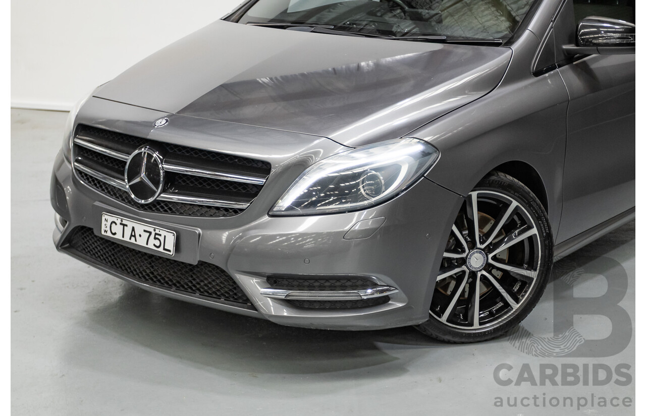 4/2014 Mercedes-Benz B250 246 MY14 5D Hatchback Mountain Grey Metallic Turbo 2.0L