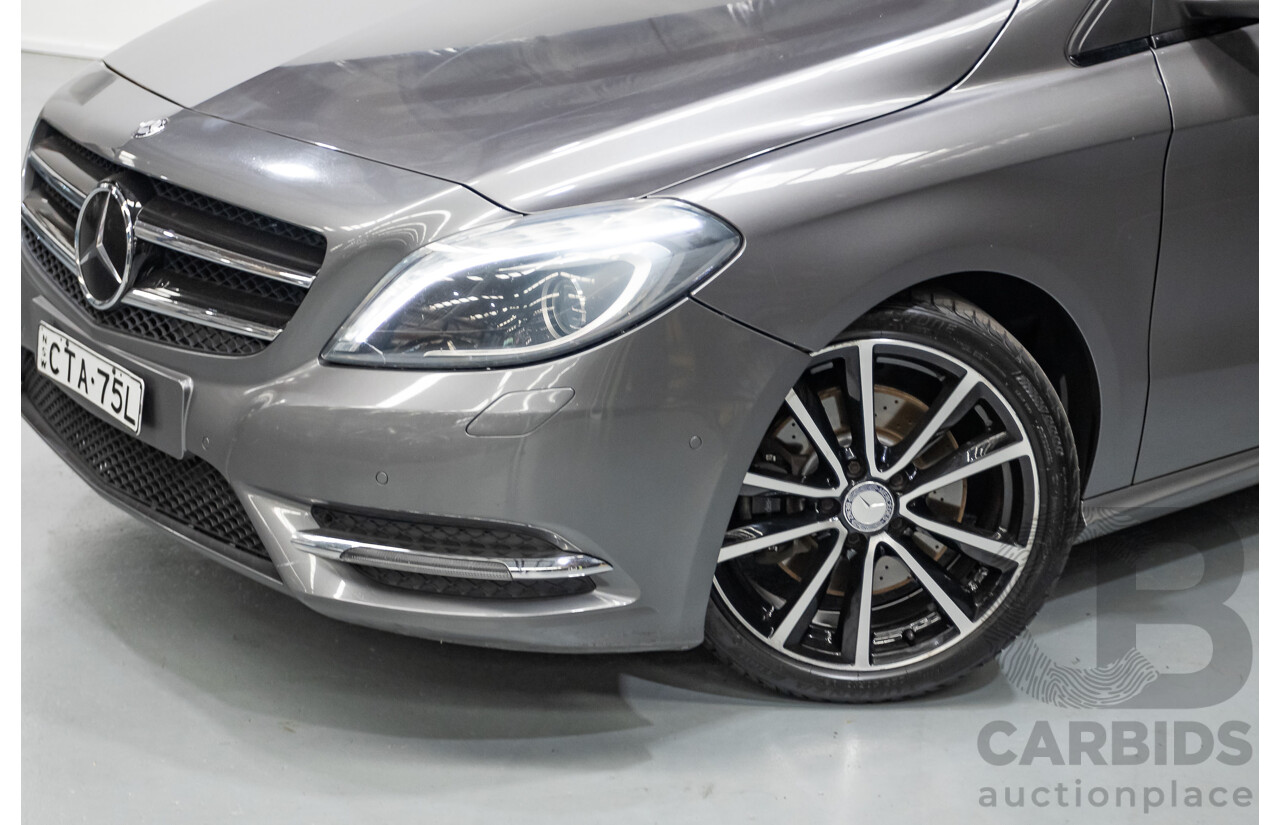 4/2014 Mercedes-Benz B250 246 MY14 5D Hatchback Mountain Grey Metallic Turbo 2.0L