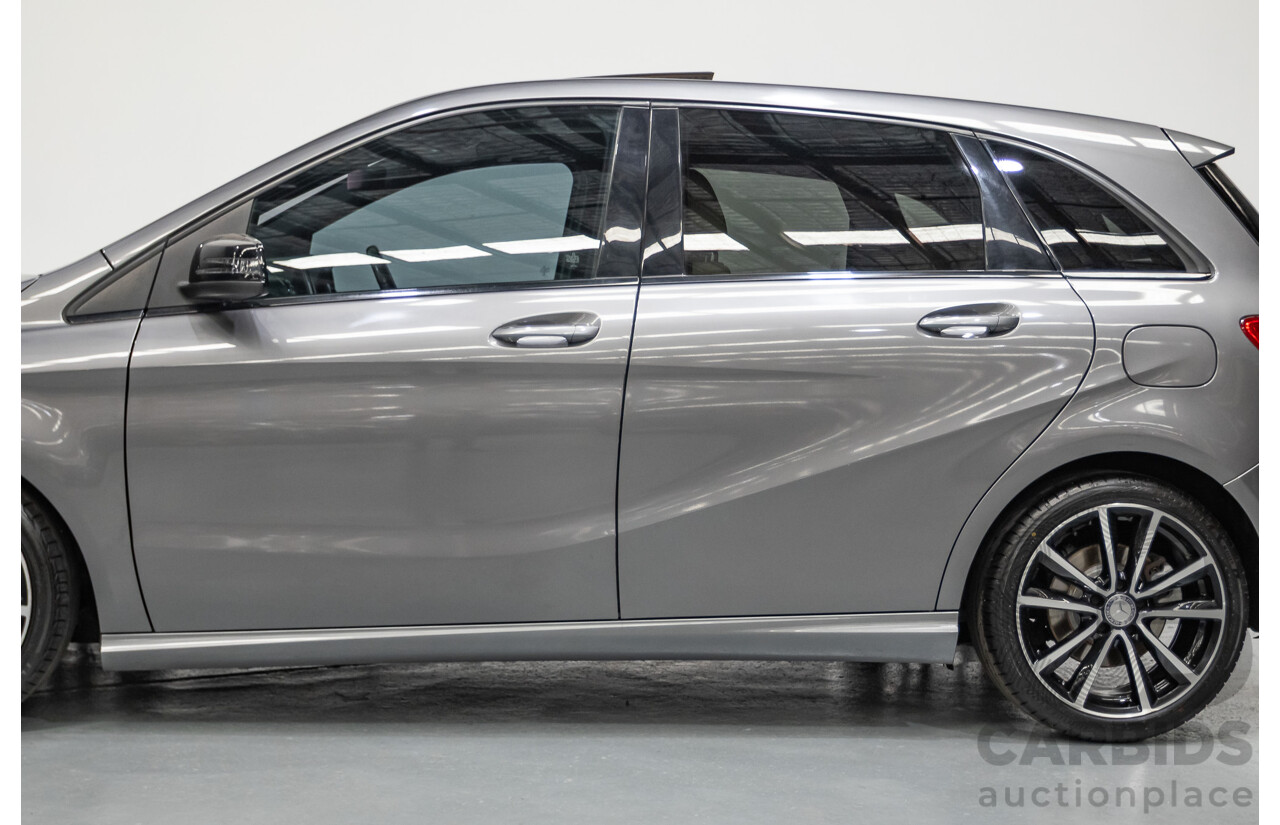 4/2014 Mercedes-Benz B250 246 MY14 5D Hatchback Mountain Grey Metallic Turbo 2.0L