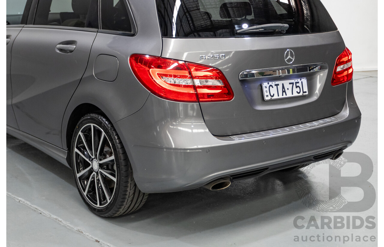 4/2014 Mercedes-Benz B250 246 MY14 5D Hatchback Mountain Grey Metallic Turbo 2.0L