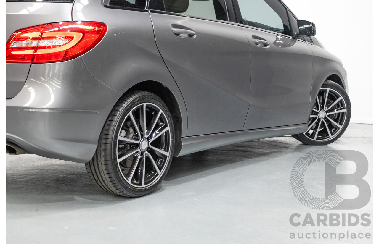 4/2014 Mercedes-Benz B250 246 MY14 5D Hatchback Mountain Grey Metallic Turbo 2.0L