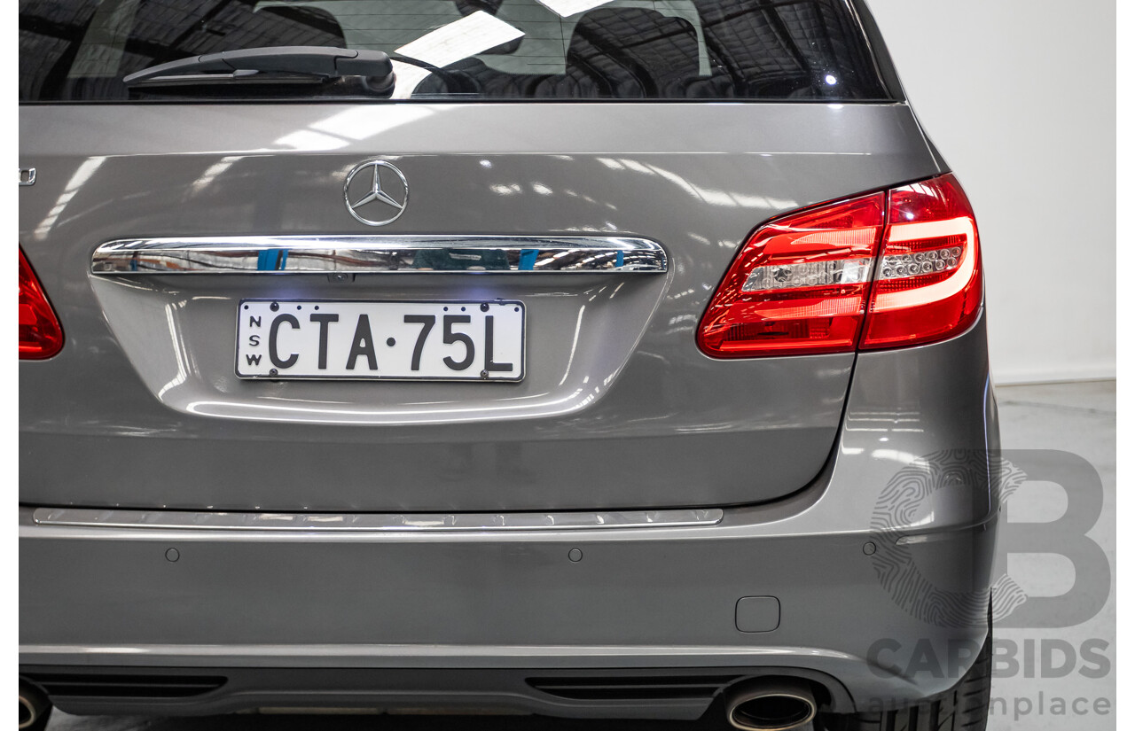 4/2014 Mercedes-Benz B250 246 MY14 5D Hatchback Mountain Grey Metallic Turbo 2.0L