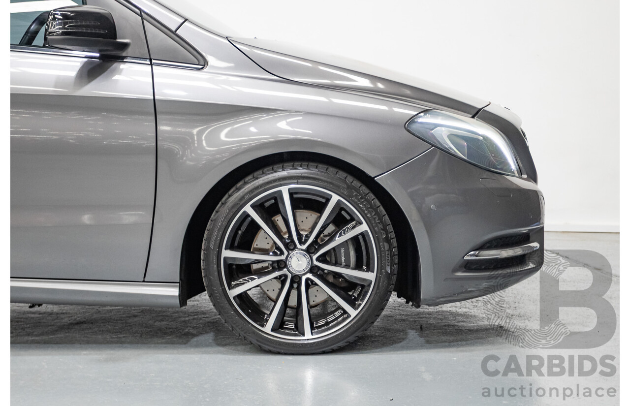 4/2014 Mercedes-Benz B250 246 MY14 5D Hatchback Mountain Grey Metallic Turbo 2.0L