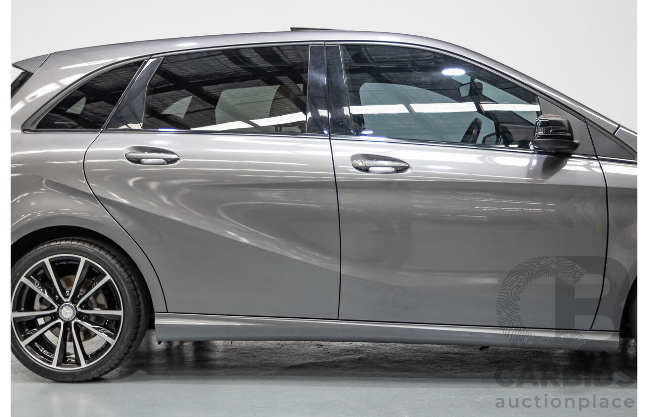 4/2014 Mercedes-Benz B250 246 MY14 5D Hatchback Mountain Grey Metallic Turbo 2.0L