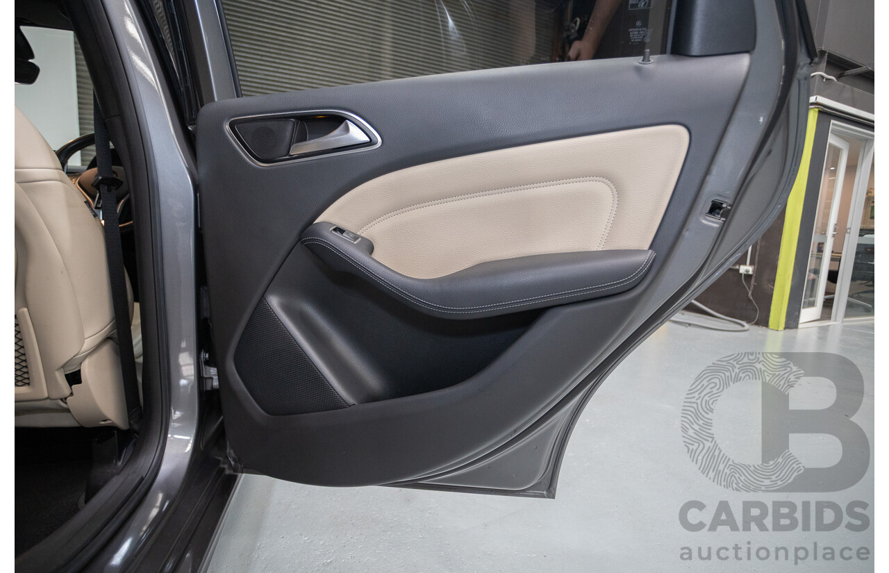 4/2014 Mercedes-Benz B250 246 MY14 5D Hatchback Mountain Grey Metallic Turbo 2.0L
