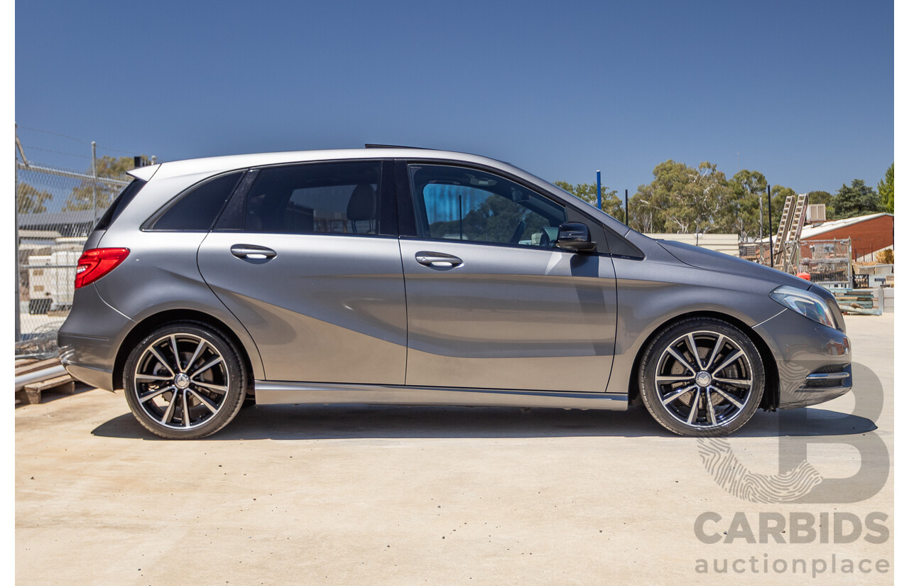 4/2014 Mercedes-Benz B250 246 MY14 5D Hatchback Mountain Grey Metallic Turbo 2.0L