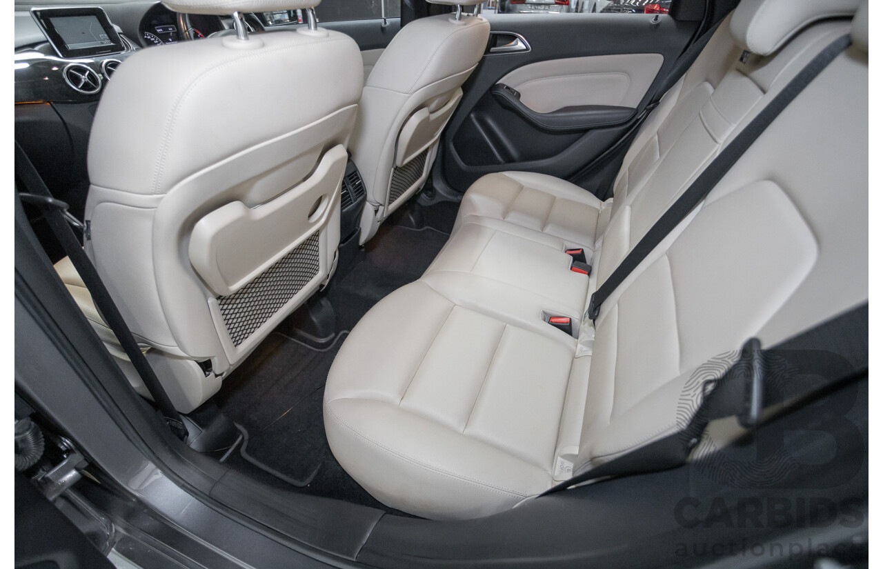 4/2014 Mercedes-Benz B250 246 MY14 5D Hatchback Mountain Grey Metallic Turbo 2.0L