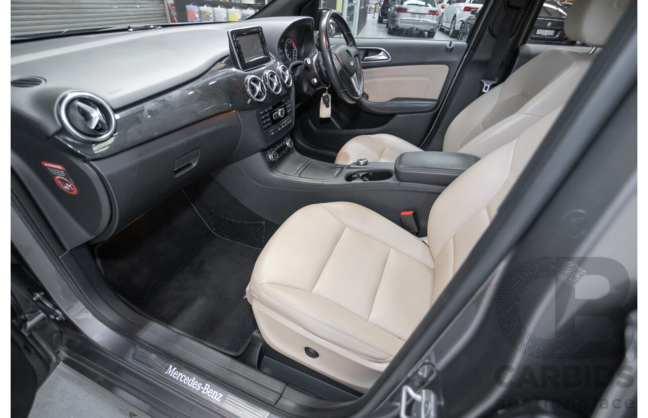 4/2014 Mercedes-Benz B250 246 MY14 5D Hatchback Mountain Grey Metallic Turbo 2.0L