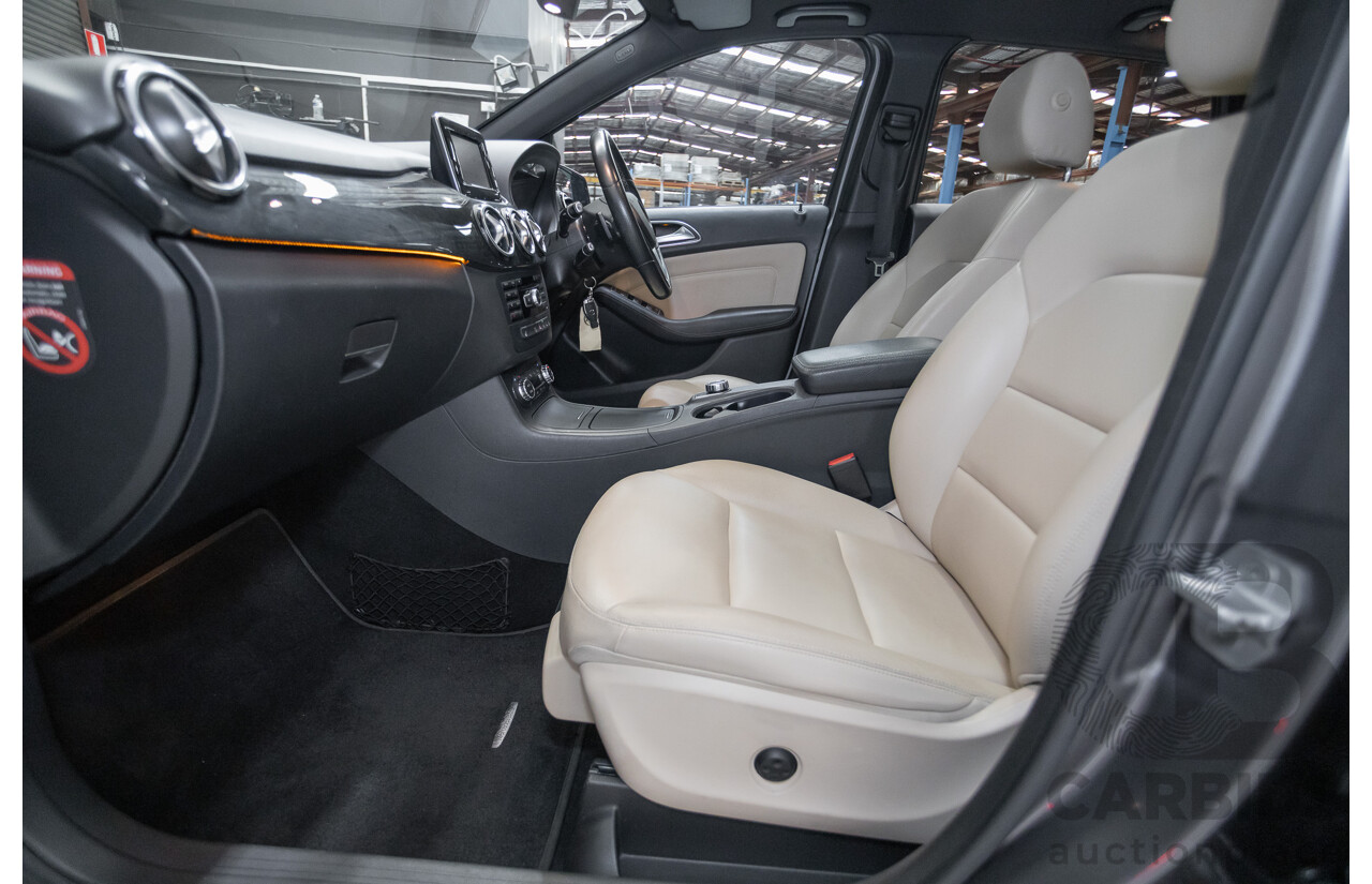 4/2014 Mercedes-Benz B250 246 MY14 5D Hatchback Mountain Grey Metallic Turbo 2.0L