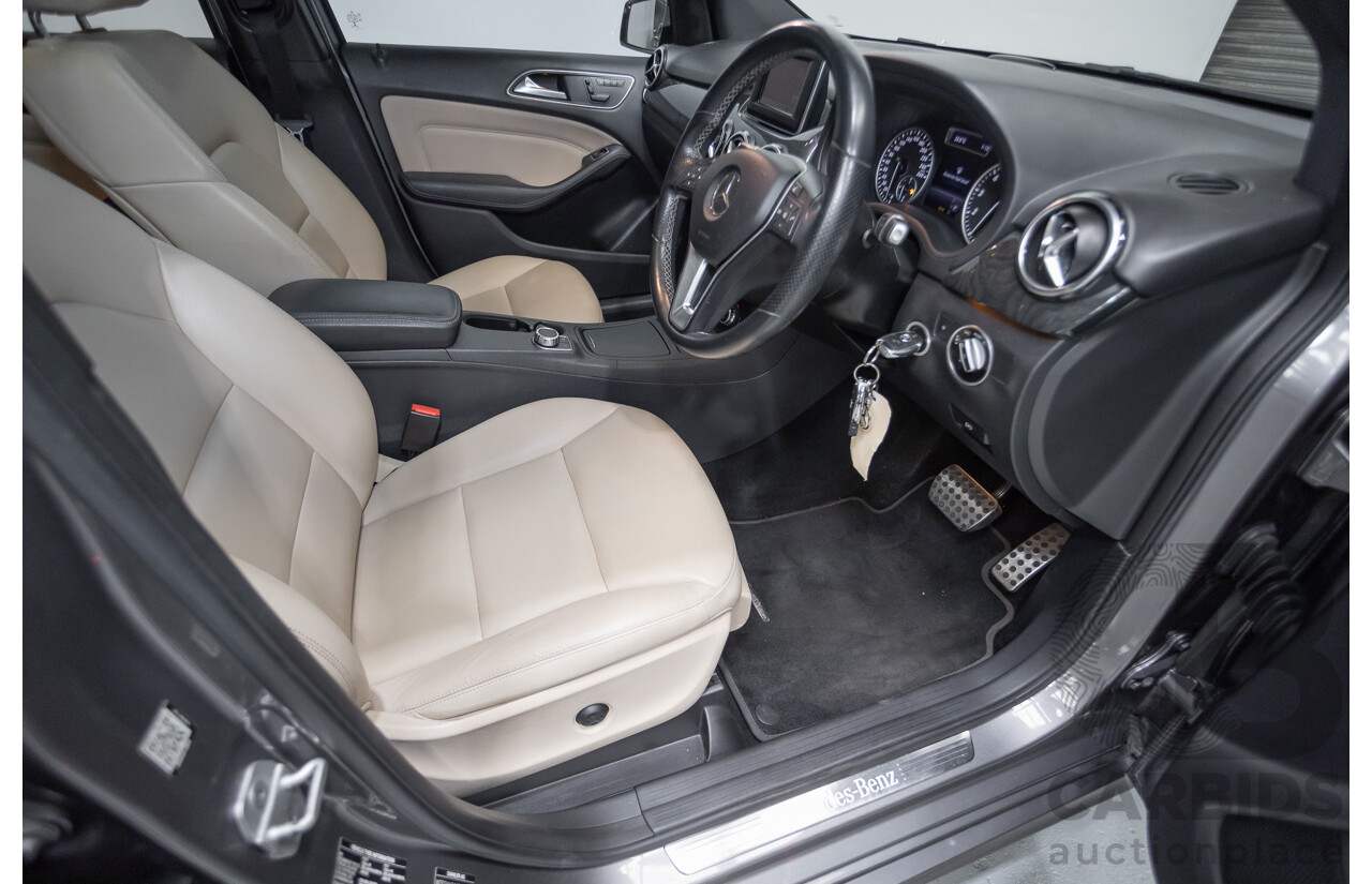 4/2014 Mercedes-Benz B250 246 MY14 5D Hatchback Mountain Grey Metallic Turbo 2.0L