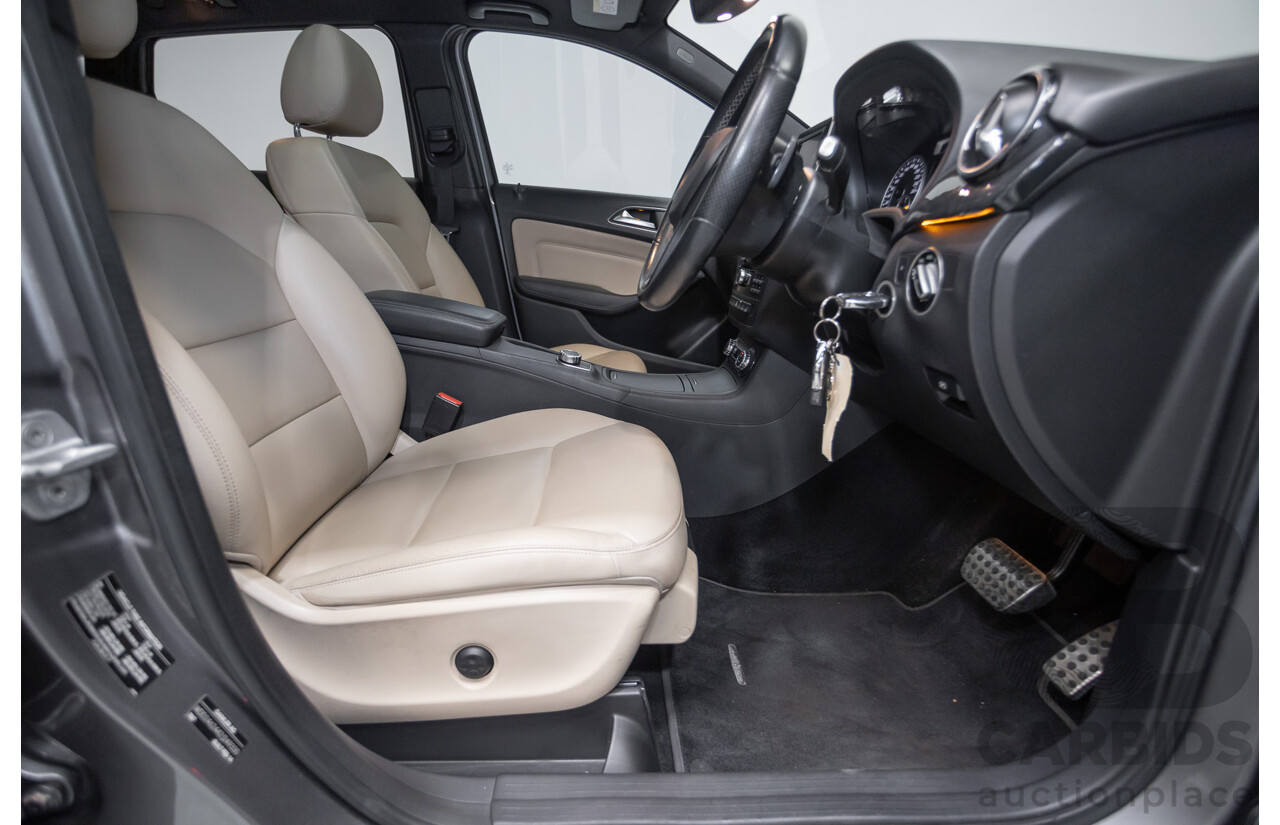 4/2014 Mercedes-Benz B250 246 MY14 5D Hatchback Mountain Grey Metallic Turbo 2.0L