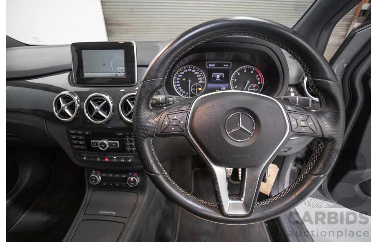 4/2014 Mercedes-Benz B250 246 MY14 5D Hatchback Mountain Grey Metallic Turbo 2.0L