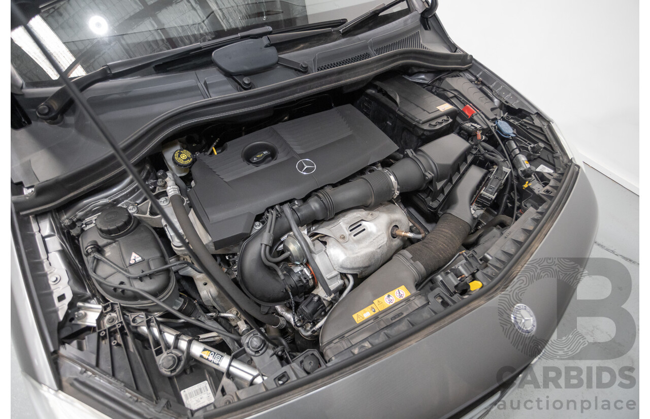 4/2014 Mercedes-Benz B250 246 MY14 5D Hatchback Mountain Grey Metallic Turbo 2.0L
